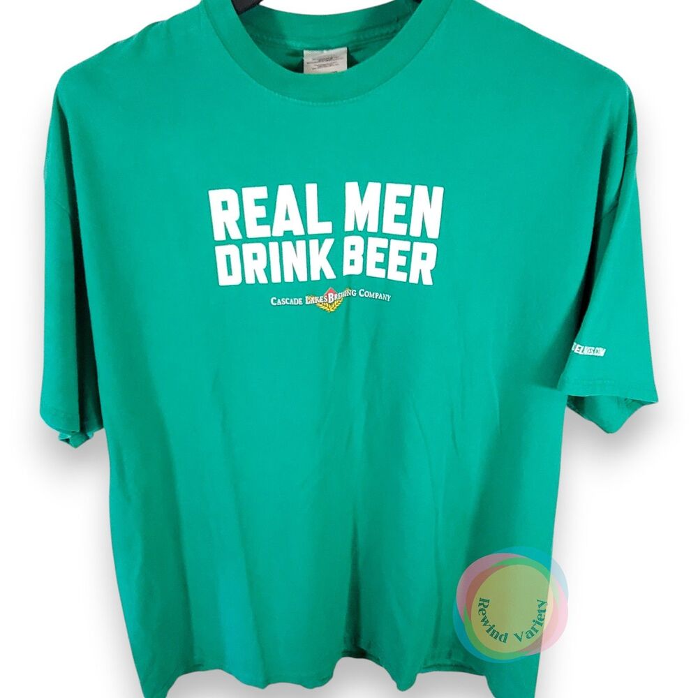Cascade Lakes Brewing Co T-Shirt Mens 2XL Green Brewery